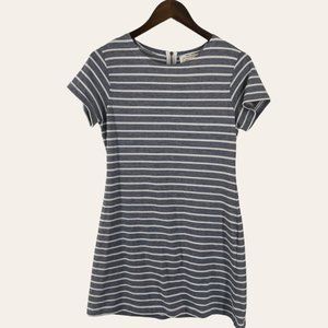 STS Sail to Stable Navy‎ Blue Striped Shirt Dress